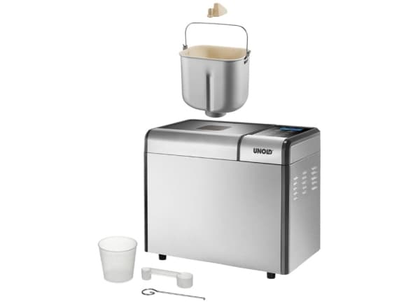 Unold Backmeister Edel, 1 kg, Viivekäynnistyksen ajastin, Katseluikkuna, Pidä lämpimänä-toiminto, 550 W, Ruostumaton teräs