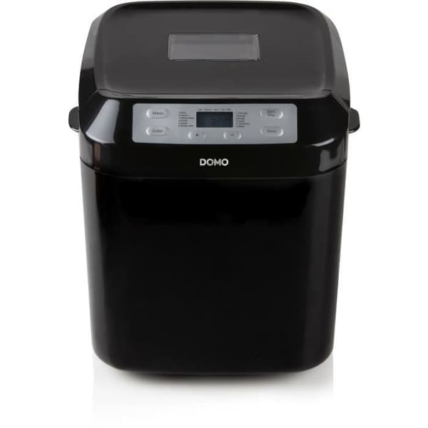 DOMO - Automatisk brödtillverkare - B3974 - 12 program - Timer programmerbar upp till 13 timmar - Svart