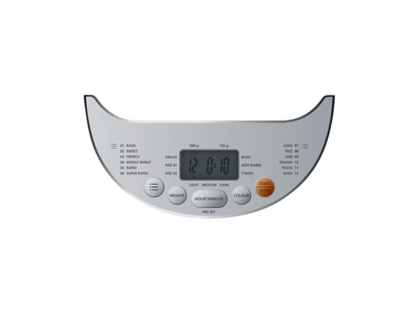Steba BM 3 - Bakmaskin - 540 W - vitt/silver