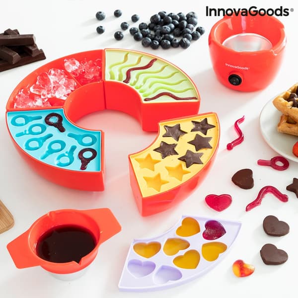2-i-1-Jelly Bean og Chokolade Fondue Machine Yupot InnovaGoods