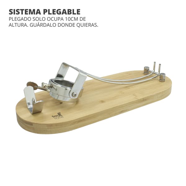 Sammenleggbar Skinkestativ Bambus (48 x 18,5 cm)