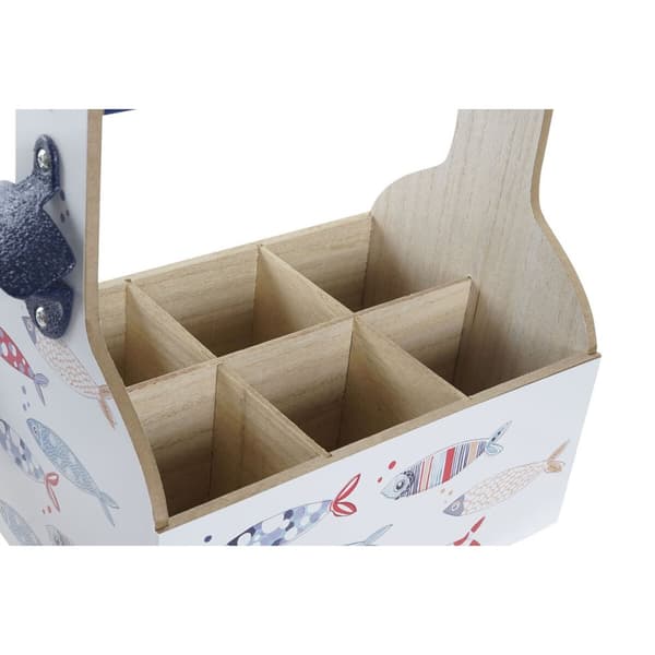Flaskestativ DKD Home Decor Flerfarget Tre MDF 27 x 16,5 x 25,5 cm (2 enheter)