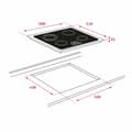 Miniatyrbillede 2 af 2: Plade i glaskeramik Teka TB 6415 60 cm 6300 W