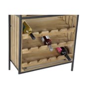 Flaskereol DKD Home Decor Sort Natur Metal Gran 60 x 30 x 160 cm