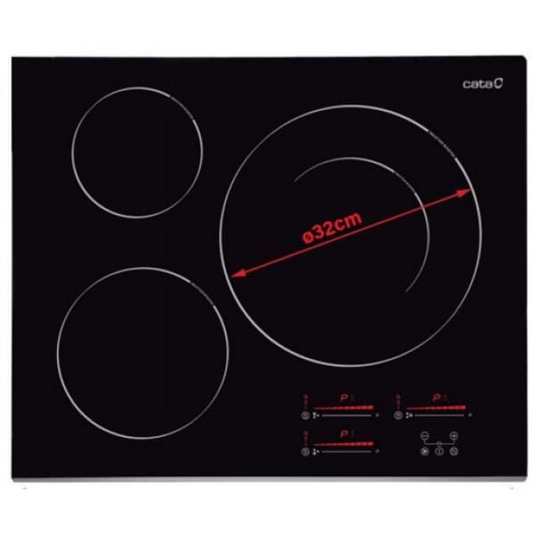 Induktionshäll Cata INSB6032BK /A 3F 60 cm 7100 W Svart
