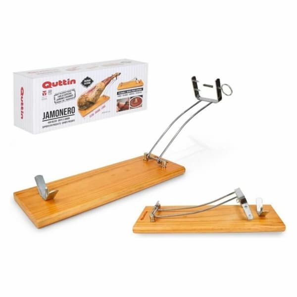 Fleksibel skinkeholder Quttin (48,5 x 16,5 x 2,3cm) Træ 48,5 x 16,5 x 2,3 cm (4 enheder)