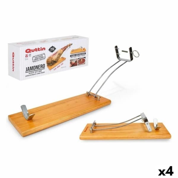 Fleksibel skinkeholder Quttin (48,5 x 16,5 x 2,3cm) Træ 48,5 x 16,5 x 2,3 cm (4 enheder)