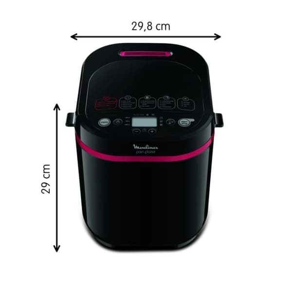 MOULINEX Brödmaskin, 1 kg, 17 program, 3 bryningsnivåer, Programmerbar, Håll värmen Smärta &amp; Plaisir OW220830