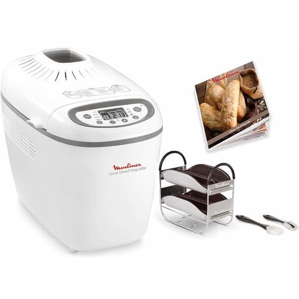 MOULINEX Brödmaskin Hem Brödbaguetter - 16 program - Kapacitet 1,5 kg - Vit