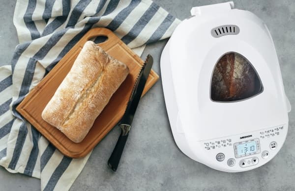 MEDION MD 11011, 1 kg, Fördröjd start timer, Timer, Hålla sig varm funktion, 550 W, Vit