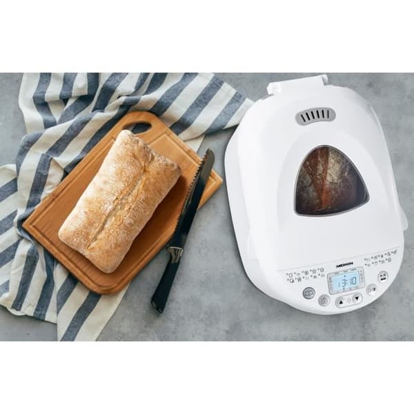 Brödmaskin - MEDION - 50073723 - 550 W - 19 program - Hublot - Vit
