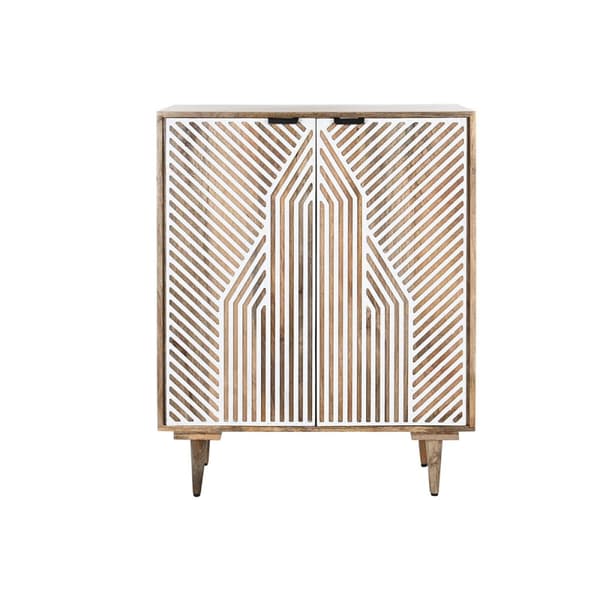 Flaskereol Home ESPRIT Hvid Mangotræ 84 x 41 x 108 cm