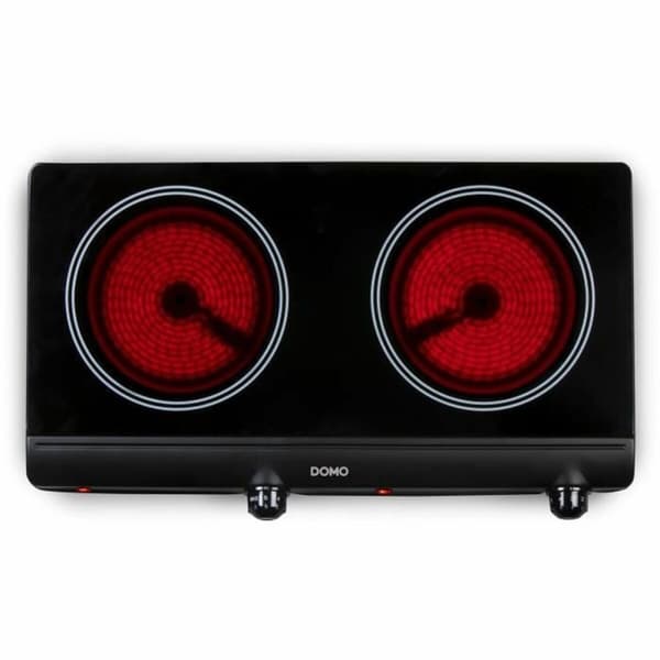 Plade i glaskeramik DOMO DO339KP 2500 W Sort