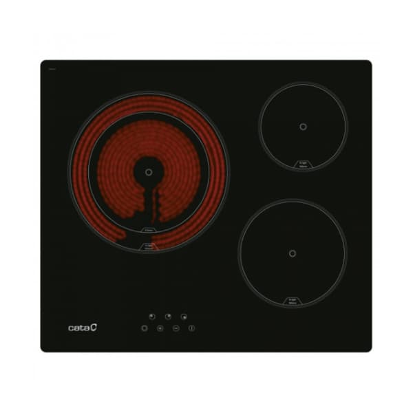 Keramikktopp Cata TD6003BK 60 cm 59 cm Sort