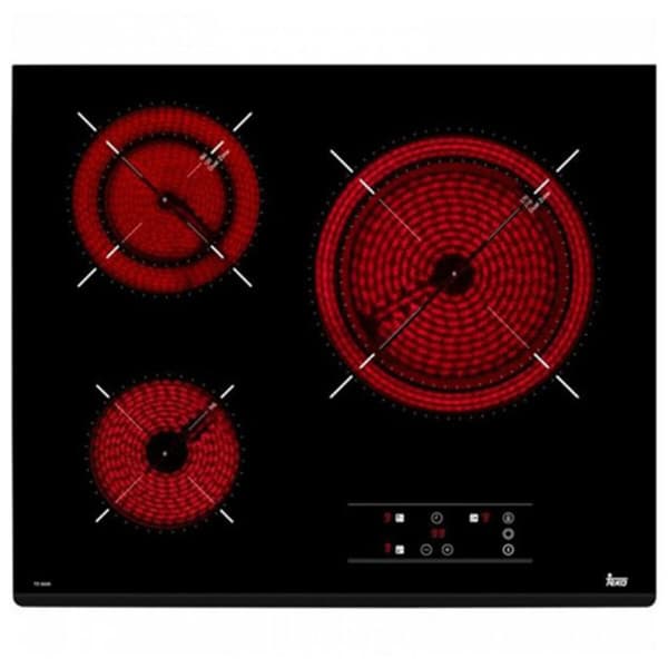 Keramisk platta Teka VITROCERAMICAS 60 cm 60 cm Svart