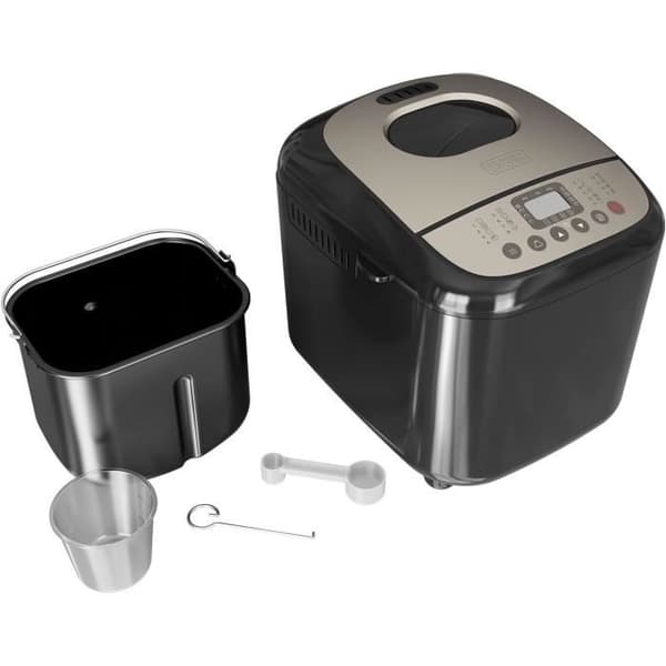 BLACKDECKER BXBM600E - Brödmaskin, 600W, 500g, 750g och 1kg, 17 program för bröd, yoghurt, kakor och sylt, programmerbar