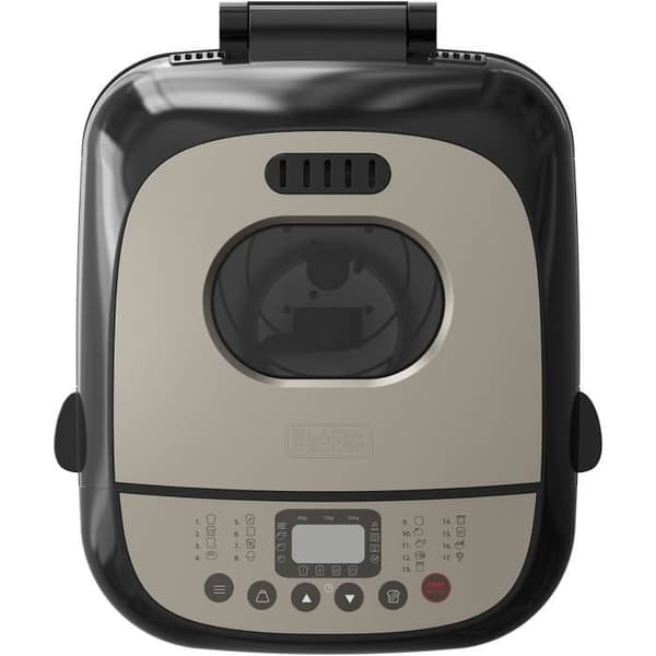 BLACKDECKER BXBM600E - Brödmaskin, 600W, 500g, 750g och 1kg, 17 program för bröd, yoghurt, kakor och sylt, programmerbar