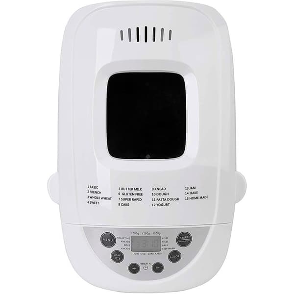 Brödmaskin, 15 Program, utan Gluten, Timer, Knåda, Bakning Adler AD6019 850W Vit 39755