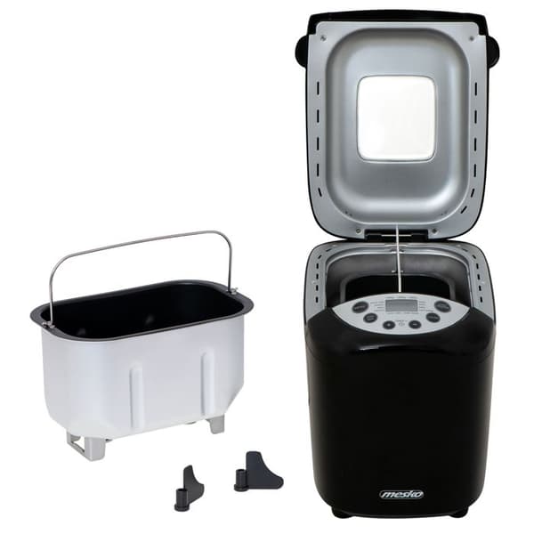 Brödmaskin, 15 Program, utan Gluten, Timer, Knådning, Bakning Mesko MS 6022 850W Svart 38870