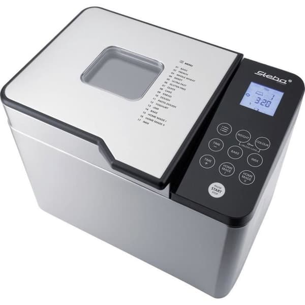 Steba Germany BM 2 Brödmaskin med display, timerfunktion silver-svart