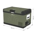 Miniatyrbild 7 av 11: Minikylskåp Yolco GCX37 Grön 50 W 37 L