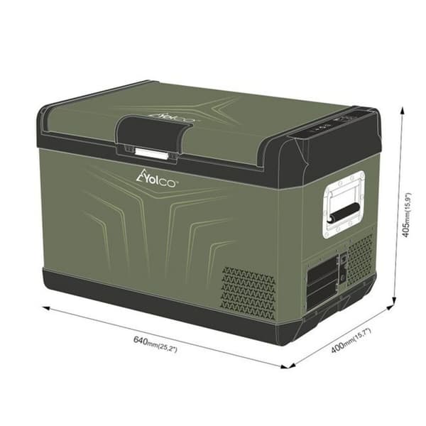 Minikylskåp Yolco GCX37 Grön 50 W 37 L