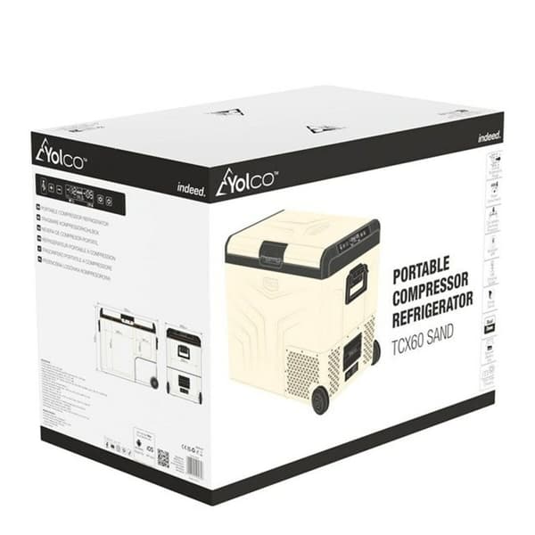 Mini køleskab Yolco TCX60 Sort Sand 60 W 14 L 60 L 46 L