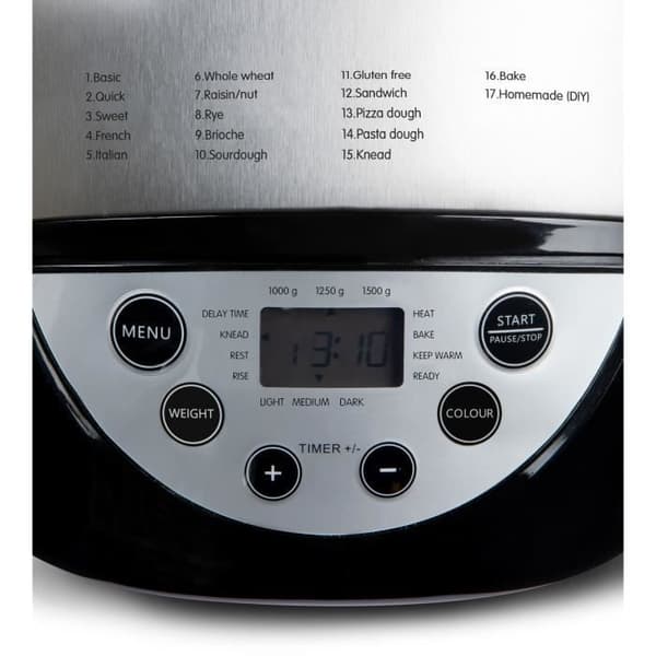 XL automatisk brödmaskin - DOMO - B3977 - 850 W - 17 program - LCD-display