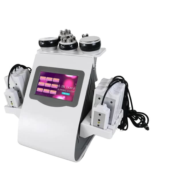 Ultralydskavitation Maskine, 6 i 1 Slankesystem, Ikke-invasiv Behandling, Stik,EU