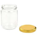 Miniatyrbild 5 av 9: vidaXL Syltburkar i glas med guldfärgade lock 96 st 230 ml