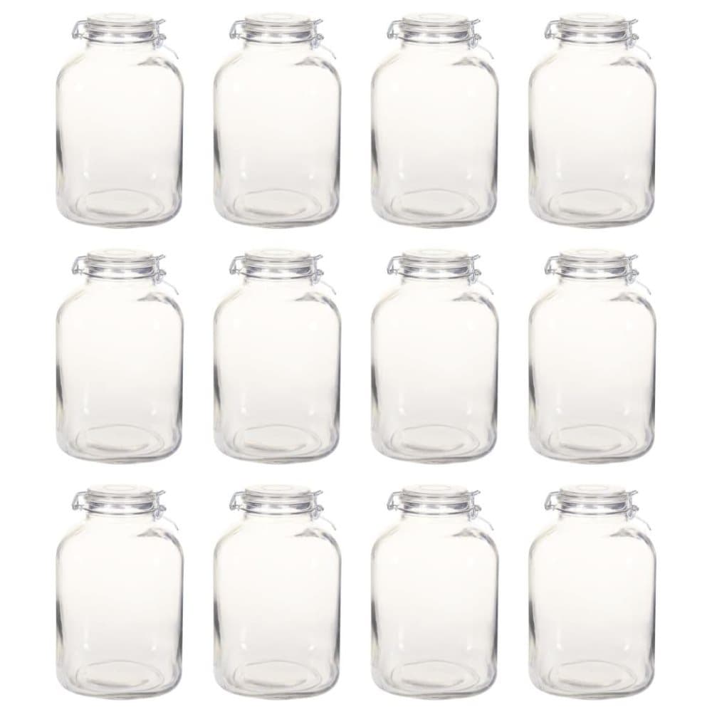 Vidaxl Syltetoyglass Med Lokk 12 Stk 5 L Cdon