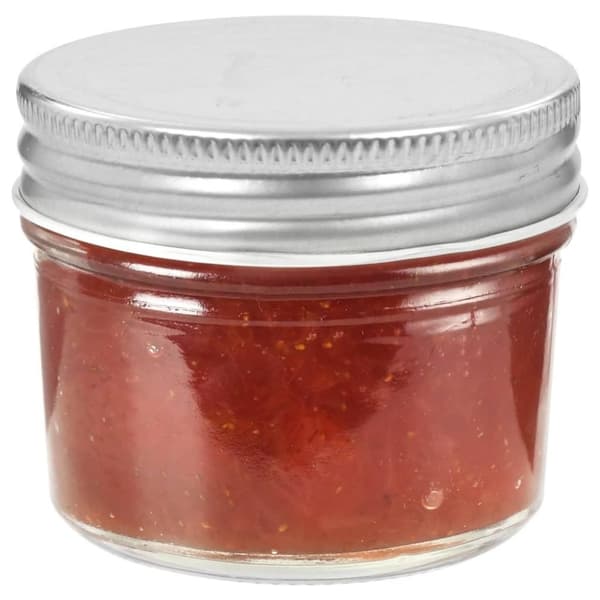 vidaXL Syltetøyglass med sølve lokk 24 stk 110 ml
