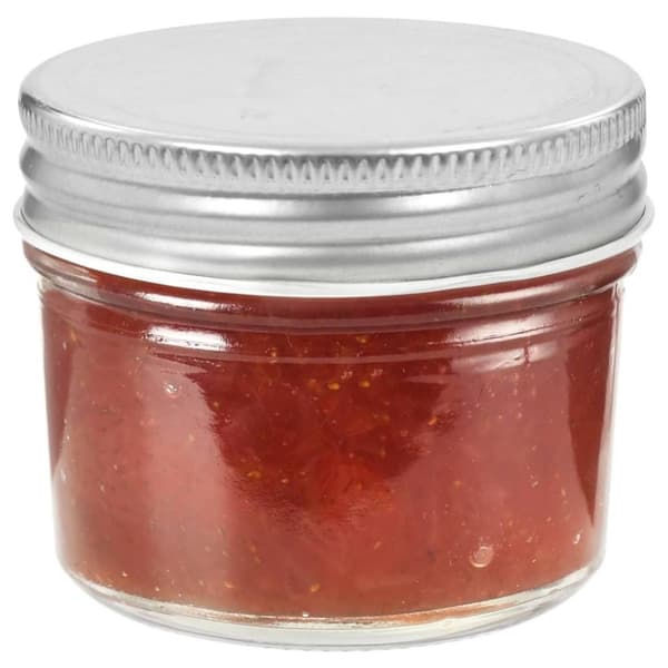 vidaXL Syltetøyglass med sølve lokk 48 stk 110 ml