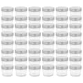Miniatyrbilde 1 av 9: vidaXL Syltetøyglass med sølve lokk 48 stk 110 ml