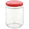 Miniatyrbilde 4 av 9: vidaXL Syltetøyglass med røde lokk 96 stk 230 ml