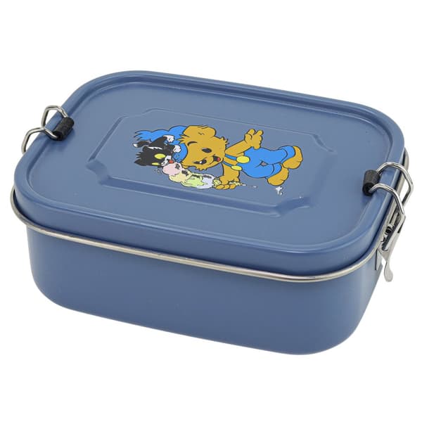 Bamse, Lunchlåda i plåt, Petrolblå