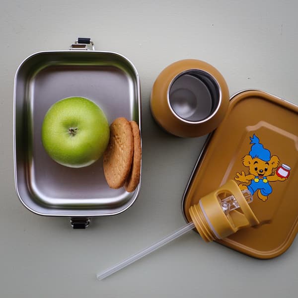 Bamse, Lunchlåda i plåt, Björngul