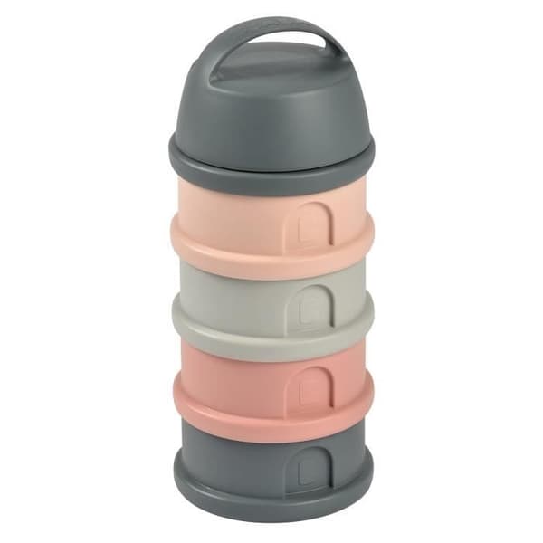 Beaba, dosser box, 4 fack, mineralgrå / rosa
