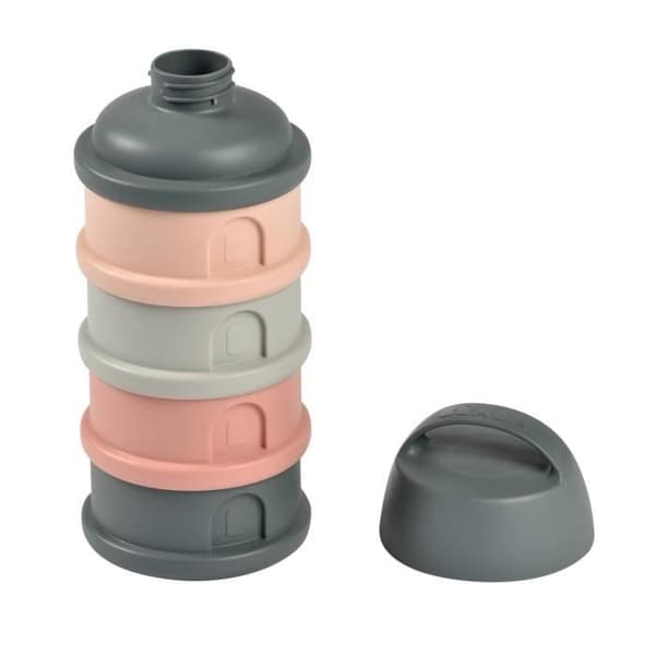 Beaba, dosser box, 4 fack, mineralgrå / rosa