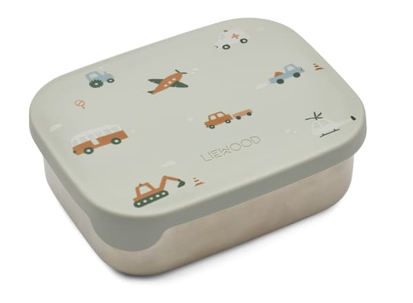Arthur Lunchbox Vehicles Dove Blue Liewood