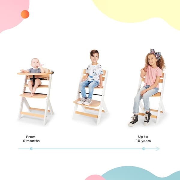 KINDERKRAFT High chair ENOCK white legs