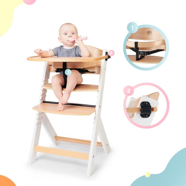 KINDERKRAFT High chair ENOCK white legs