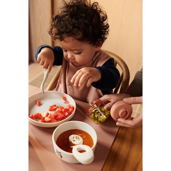 Dominique Barnmatsförvaring Tritan 4-Pack Peach/Sea shell Liewood