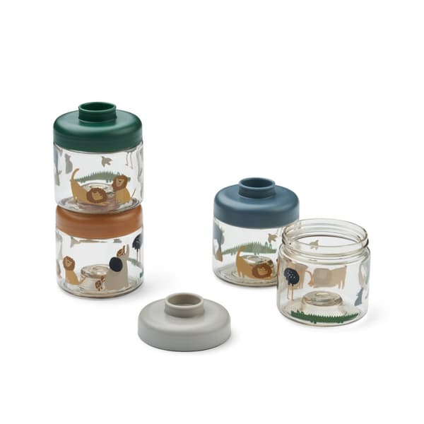 Dominique Babymatoppbevaring Tritan 4-Pack All Together/Sandy Liewood