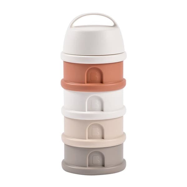 Mjölkdoserare 4 stapelbara fack Terracotta