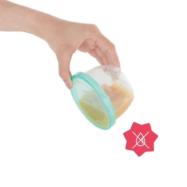 Badabulle Batch om 12 badabowls - Graderade förvaringsbehållare 250 ml - Omskrivbar yta