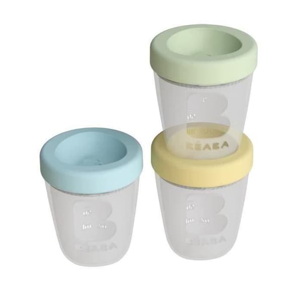 Béaba Portionsset 3 förvaringsburkar Jungle 200ml