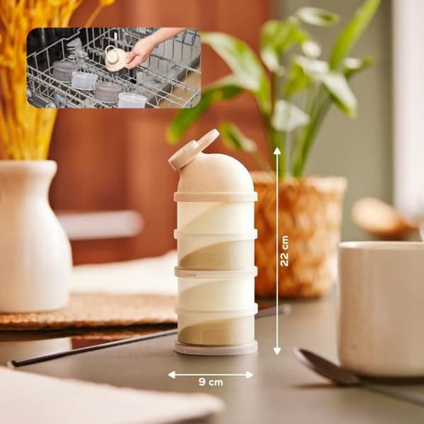 Babymoov Babydose maitojauheen mittakupit - ergonominen kaatonokka - valmistettu Ranskassa. beige