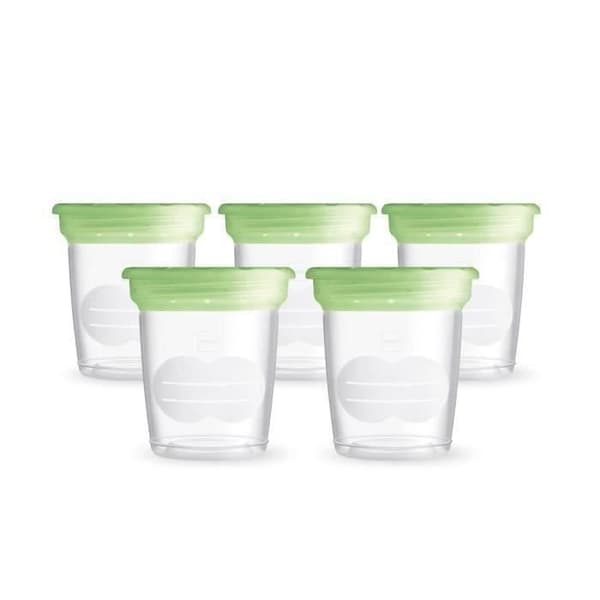 MAM förvaringsburkar 120ml - 5 st - transparenta