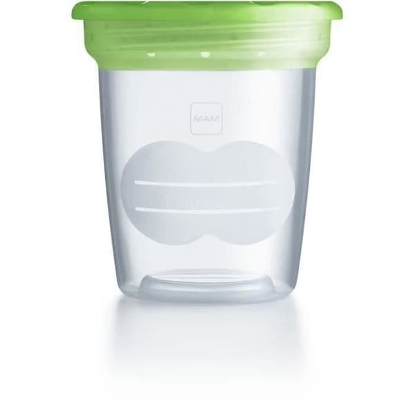 MAM förvaringsburkar 120ml - 5 st - transparenta